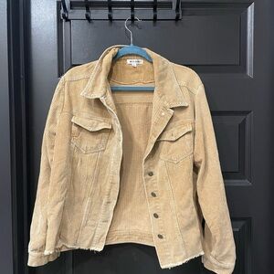 Wild Honey Tan Corduroy Jean Jacket